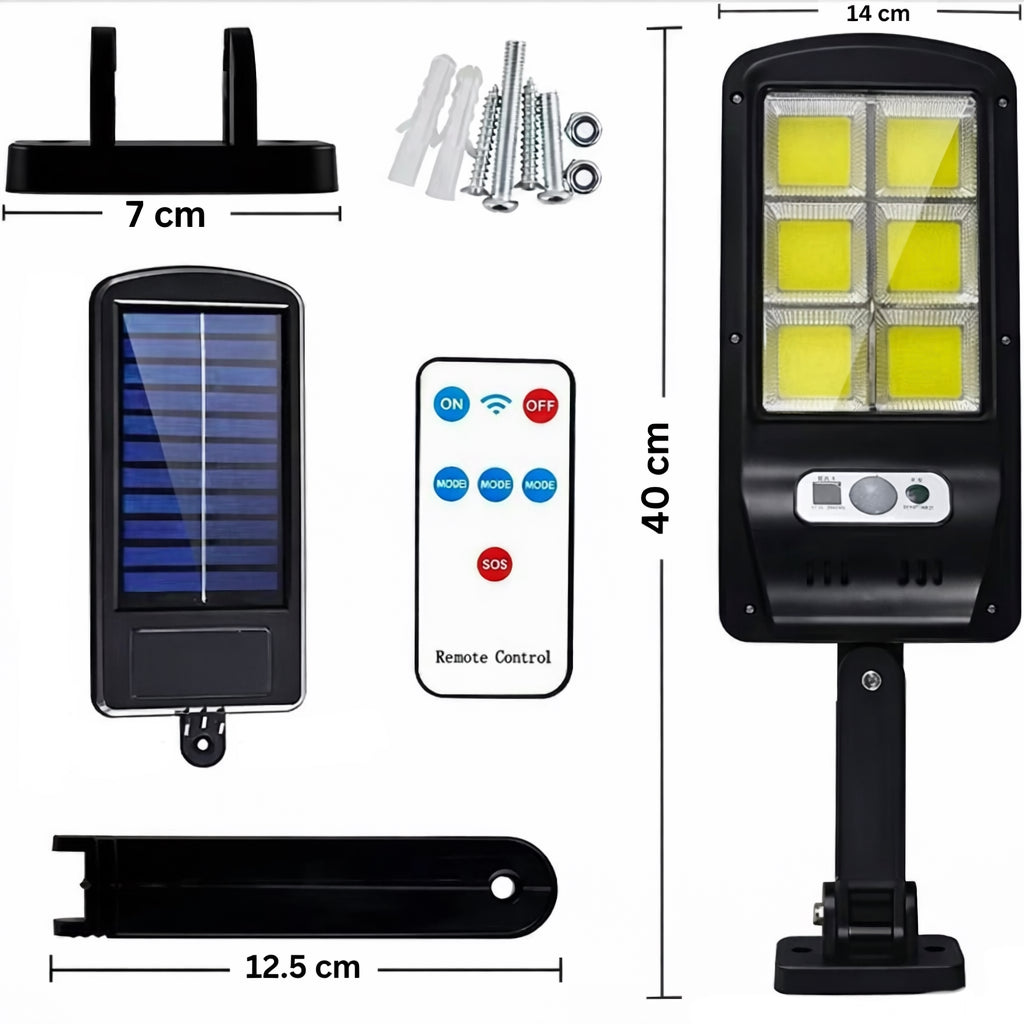 Lampa Stradala Solara Pro , Senzor de Miscare + Telecomanda