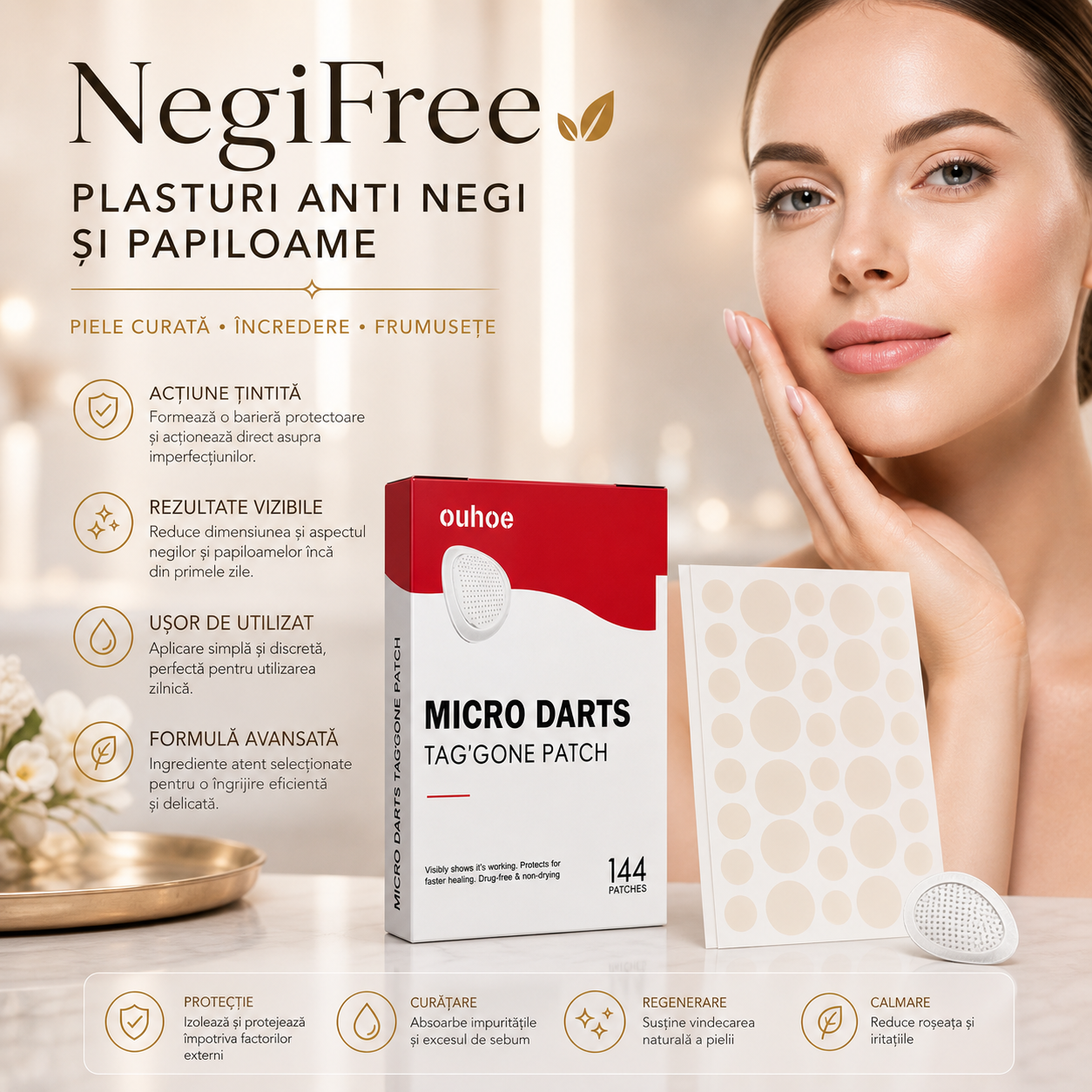 Plasturi NegiFree™ - anti negi si papiloame