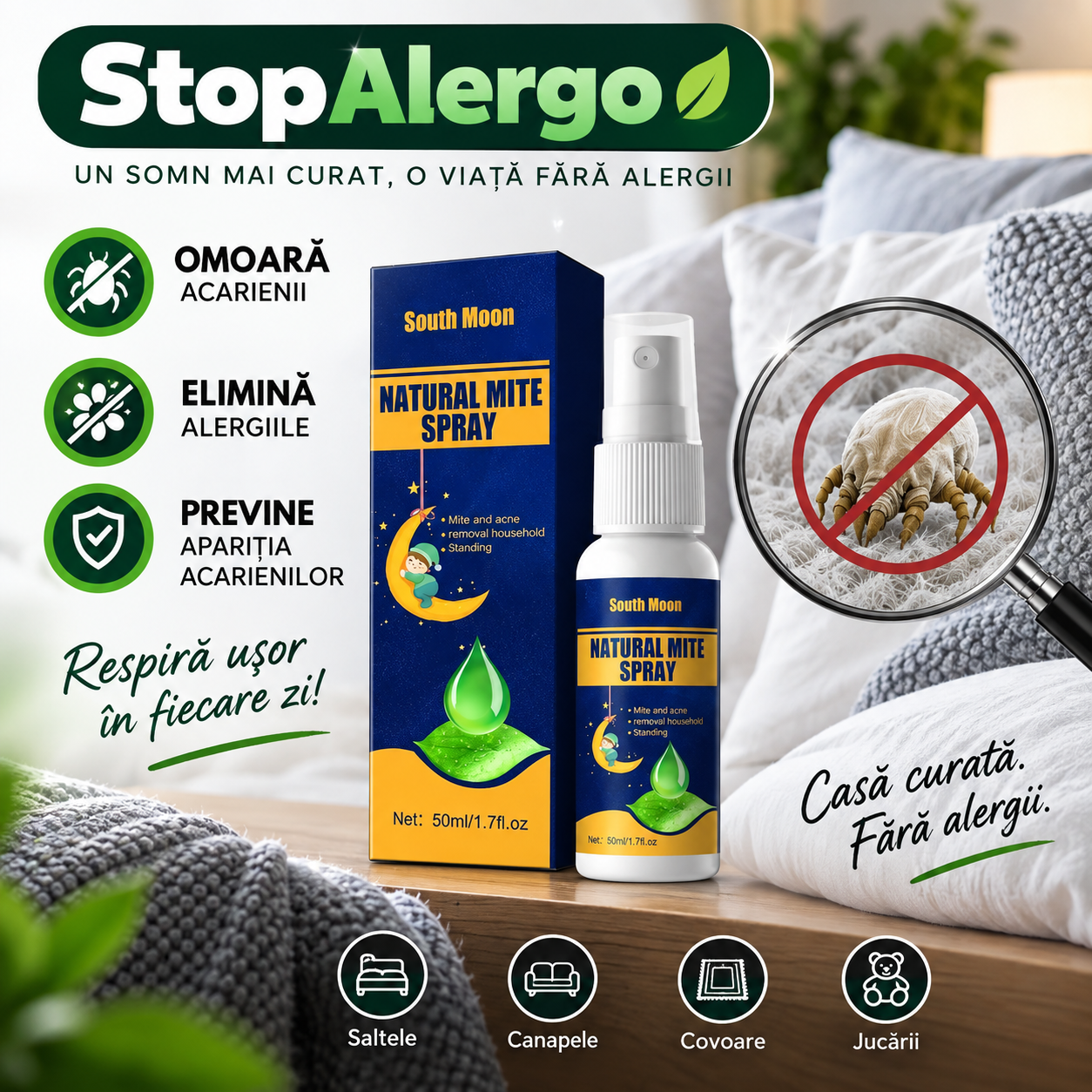 Spray Anti-Acarieni - StopAlergo™