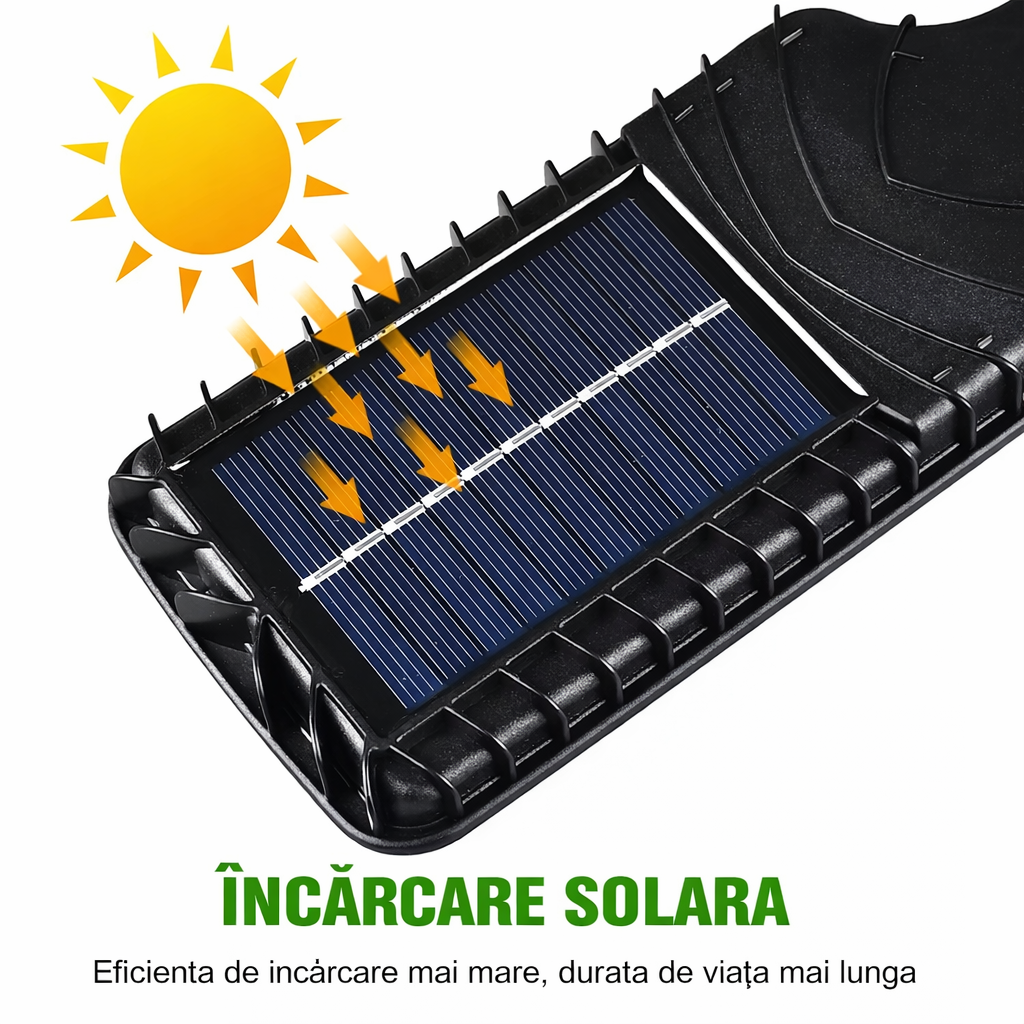Lampa Stradala Solara Pro , Senzor de Miscare + Telecomanda