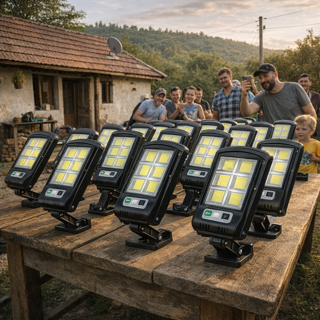 Lampa Stradala Solara Pro , Senzor de Miscare + Telecomanda