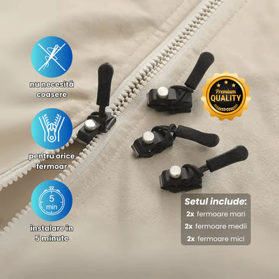 Fermoar universal detasabil QuickZipp